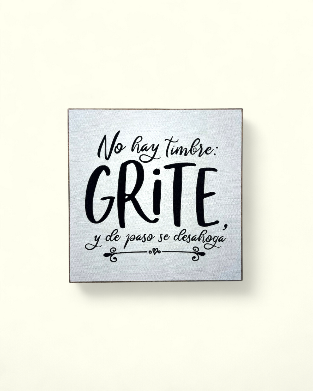 No hay timbre Grite!
