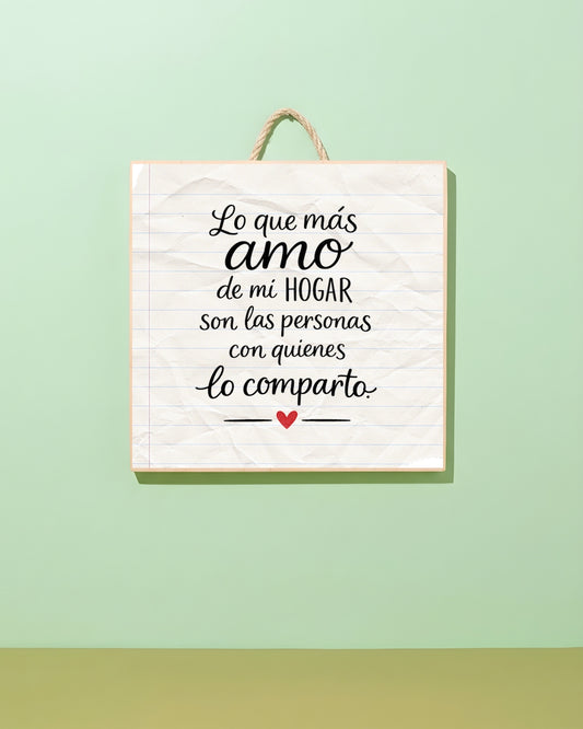 Lo que más amo de mi hogar