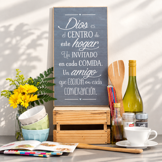 Dios es el centro de este hogar