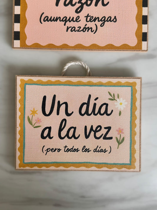 Un día a la vez...
