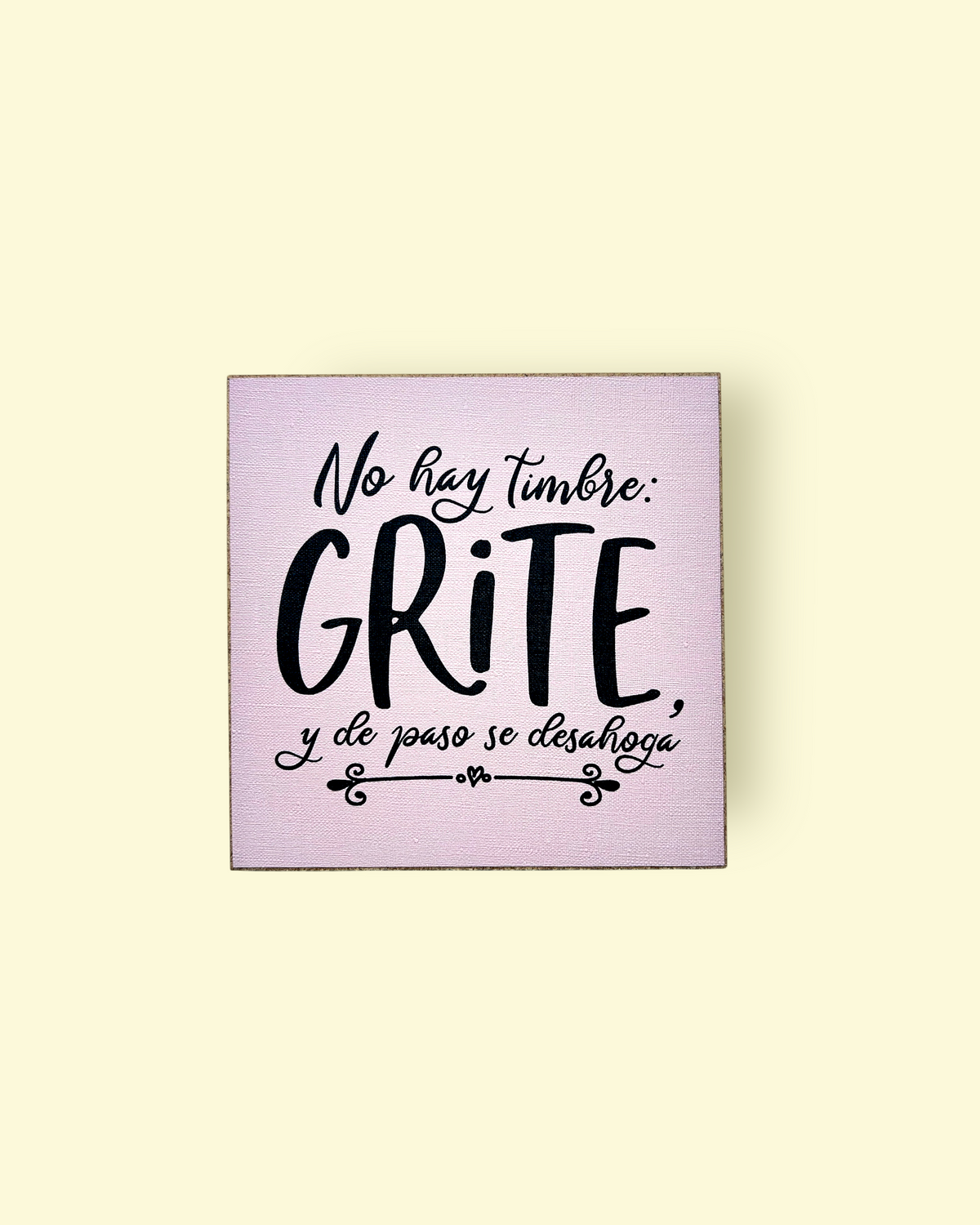 No hay timbre Grite!