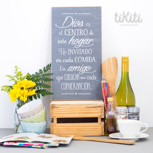 Dios es el centro de este hogar